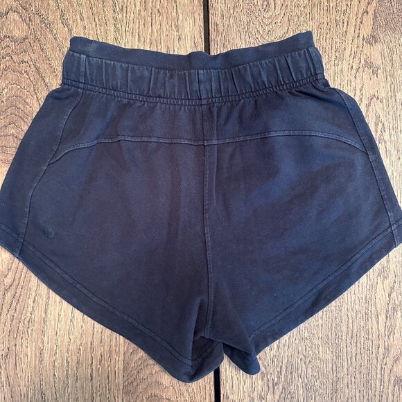 Lululemon Inner Glow Short 3" *Terry Black Size 2 - Picture 4 of 5